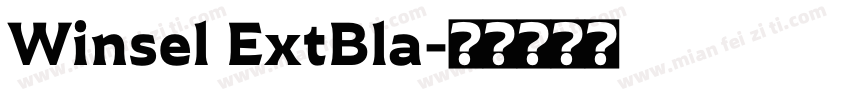 Winsel ExtBla字体转换